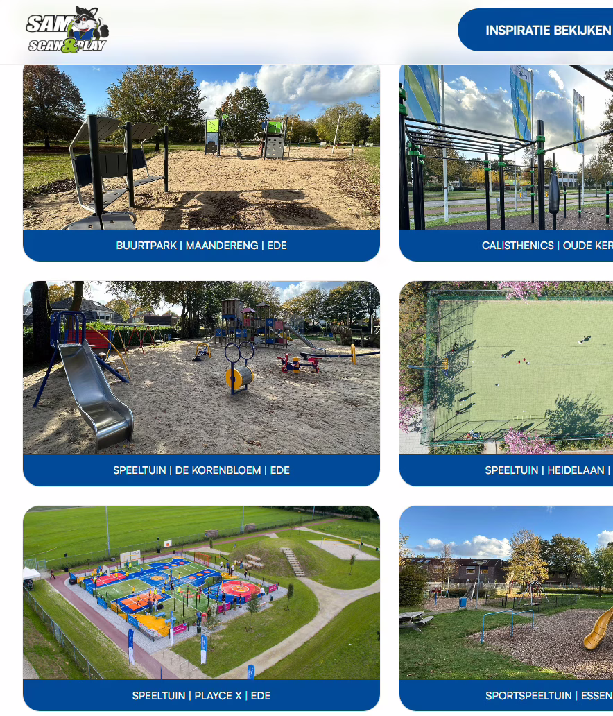 Inspiratievideo's website SAM Scan & Play