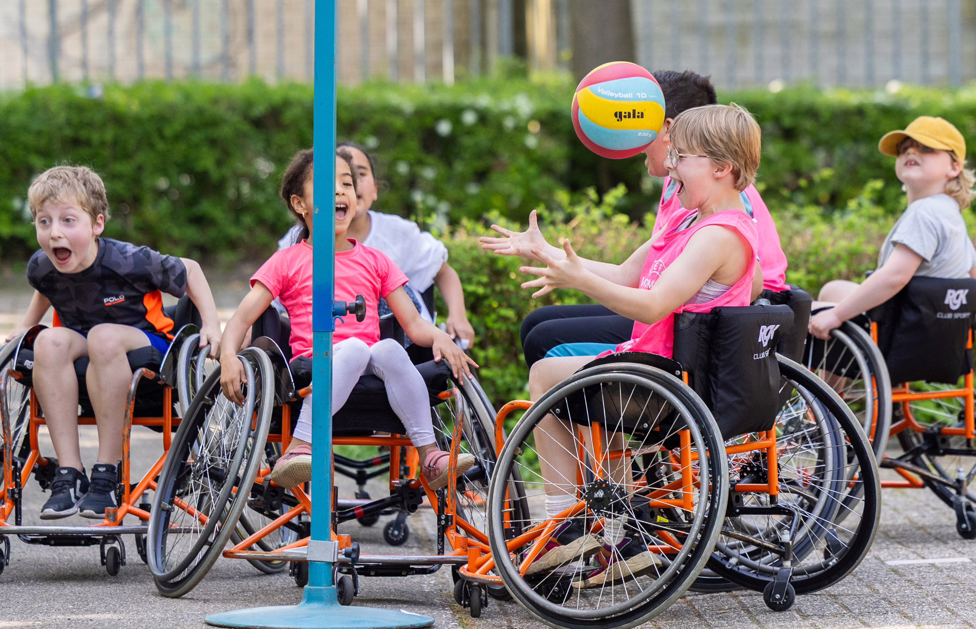 Rolstoelkorfbal. Foto © Ted Walker