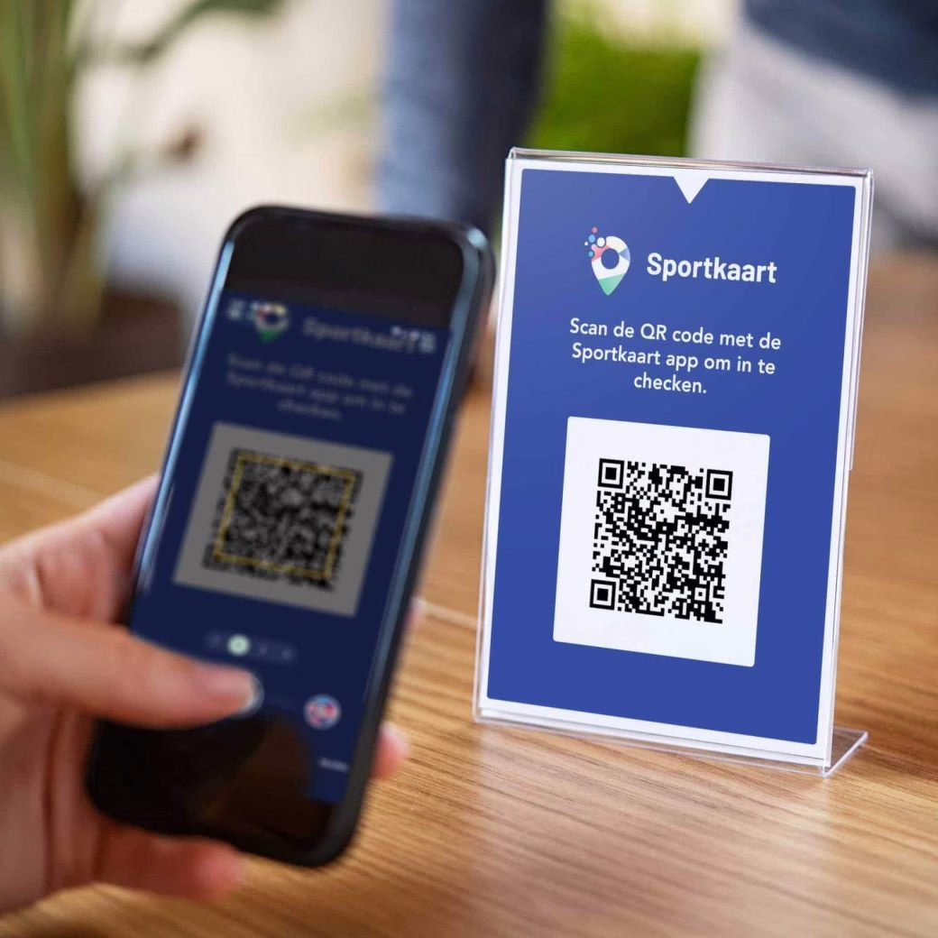 Scan de QR-code van Sportkaart De Vallei